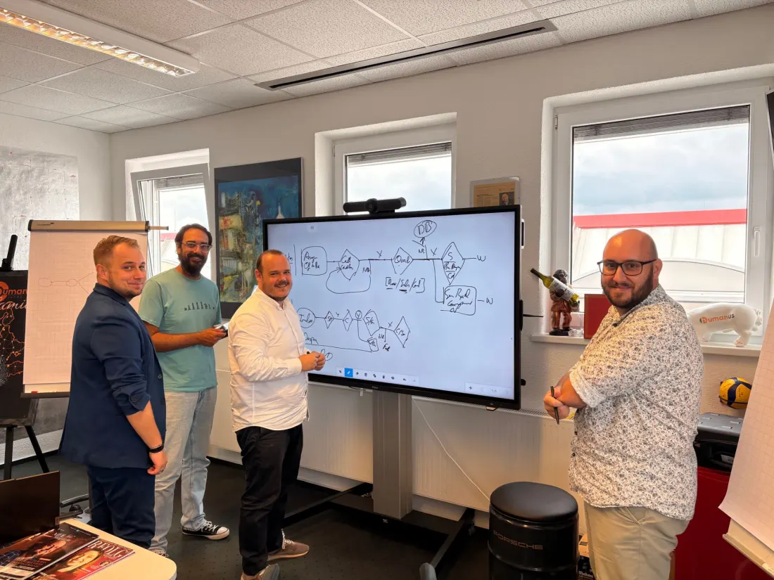 Mapping a client's process on a whiteboard